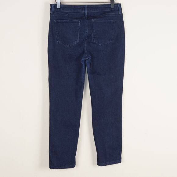 NYDJ Slim Straight Stretch Curves 360 Dark Wash Jeans Womens Sz 4 - Picture 3 of 13